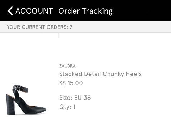 chunky heel with strap