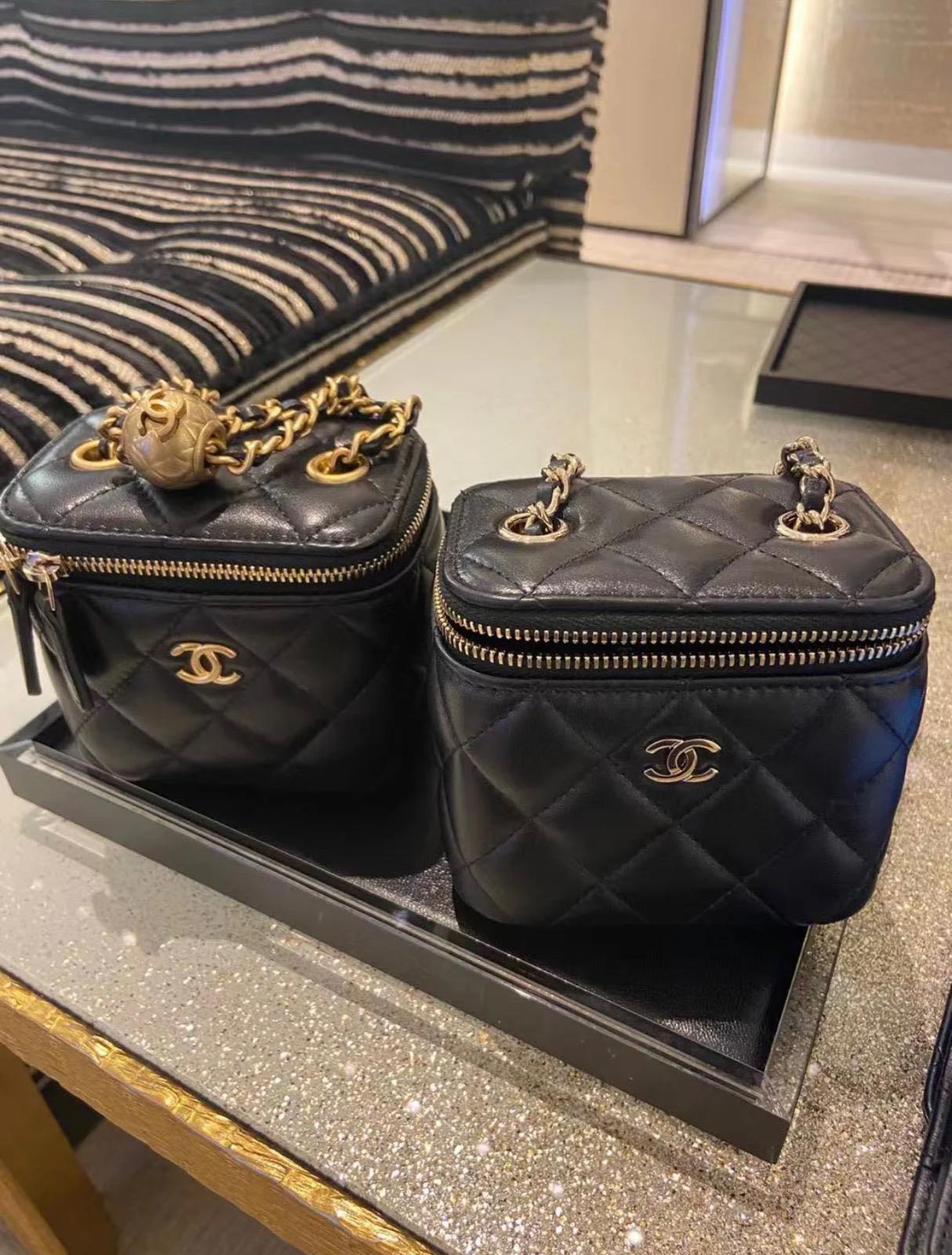 Chanel Chanel 21S Mini Black Vanity Camellia Classic Chain Bag