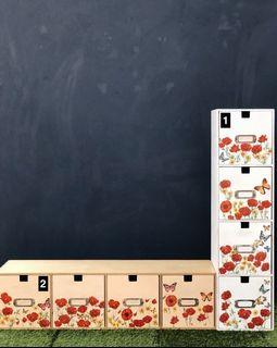4-door wooden decoupage drawers #GivingWeekSG