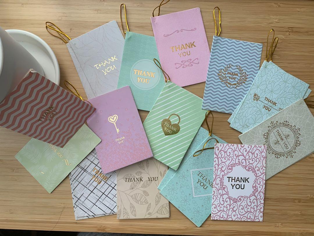 感謝卡卡片小卡thank You Card 女裝 手錶及配件 其他飾物 Carousell