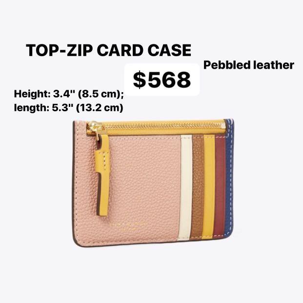 ⭕️預訂⭕️ Tory Burch Perry Color block Top Zip card case, 女裝