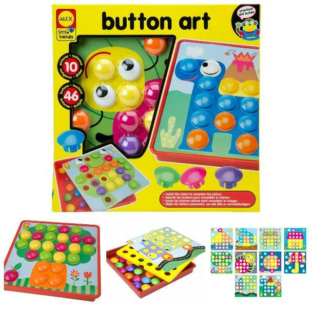Alex Toys Little Hands Button Art Craft Kit, Hobbies & Toys, Toys ...