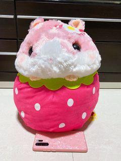 Amuse Korohamu Hamster in Strawberry Plush toy