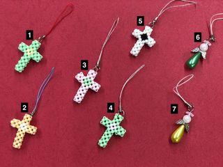 Angel and beaded cross keychain #GivingWeekSG