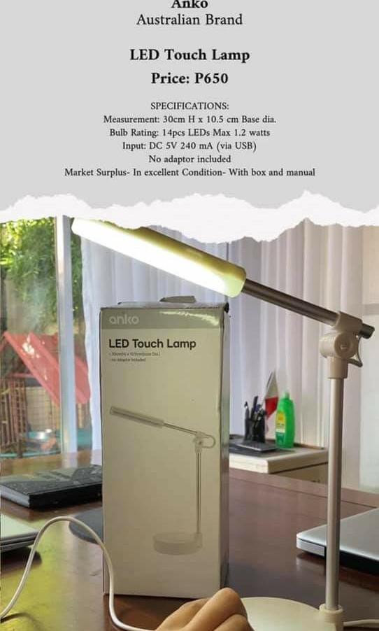Anko led shop touch lamp