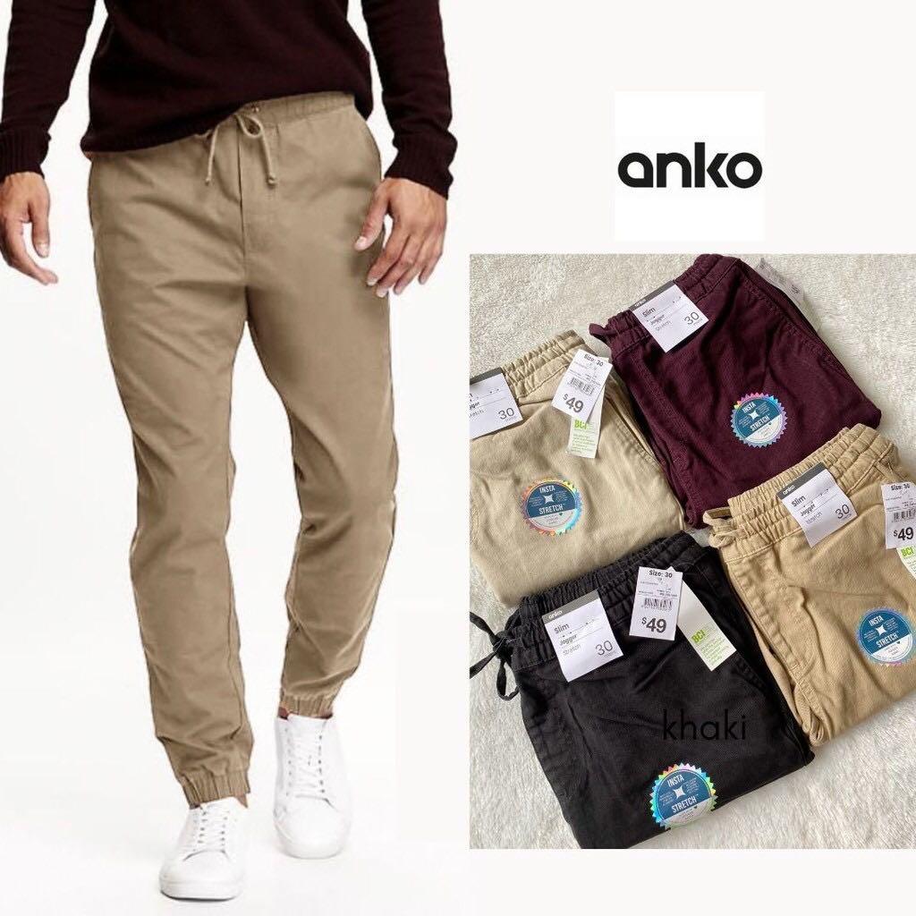 Anko jogger pants, Fesyen Pria, Pakaian , Bawahan di Carousell