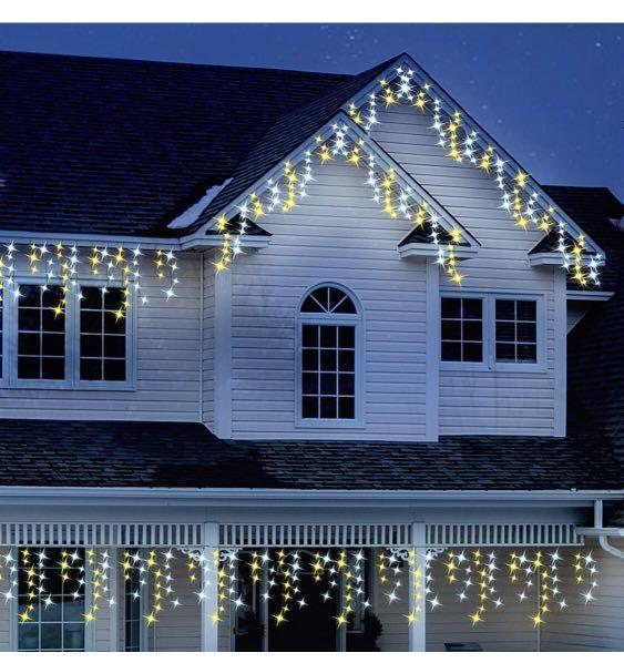 ANSIO Christmas Lights 500 LED 17m/56ft Outdoor Christmas Lights Icicle