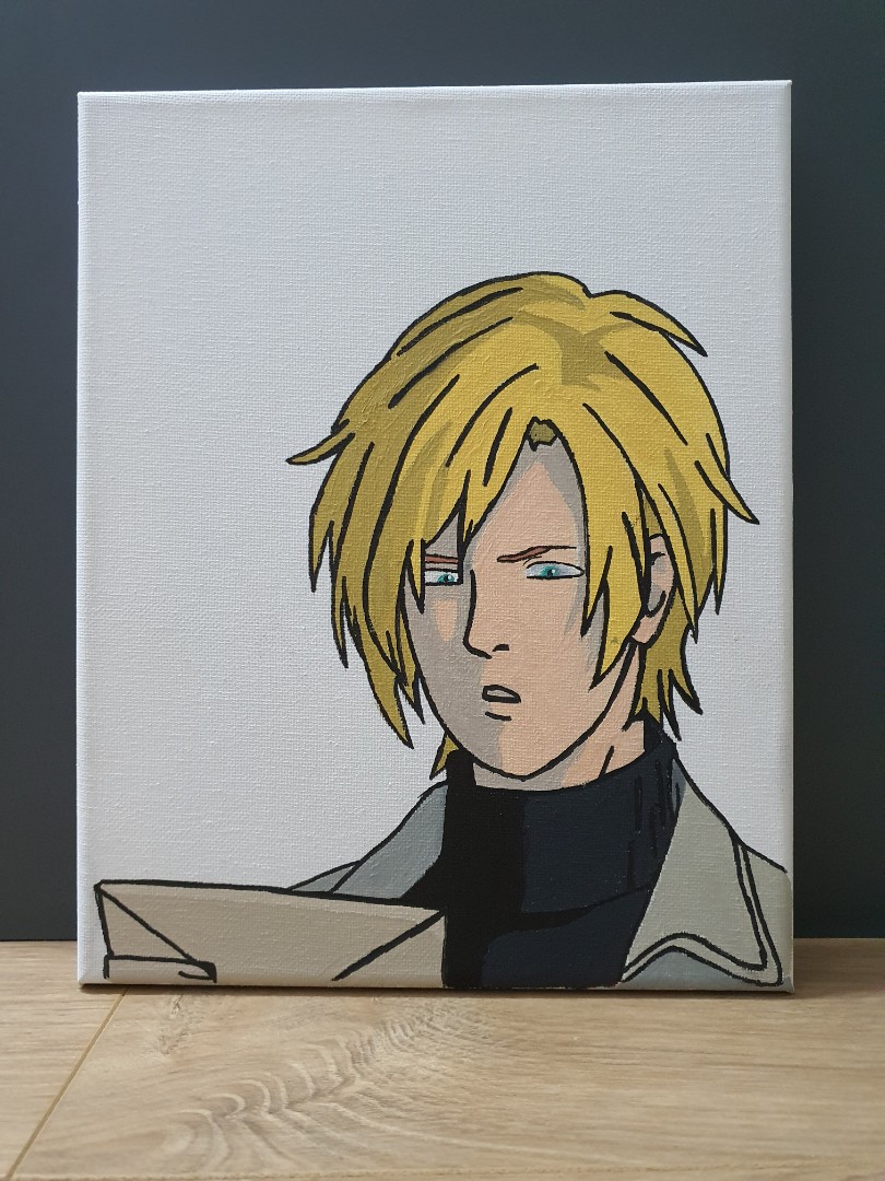 Ash Lynx Banana Fish Canvas Painting Hobbies Toys Stationery Craft Occasions Party Supplies On Carousell