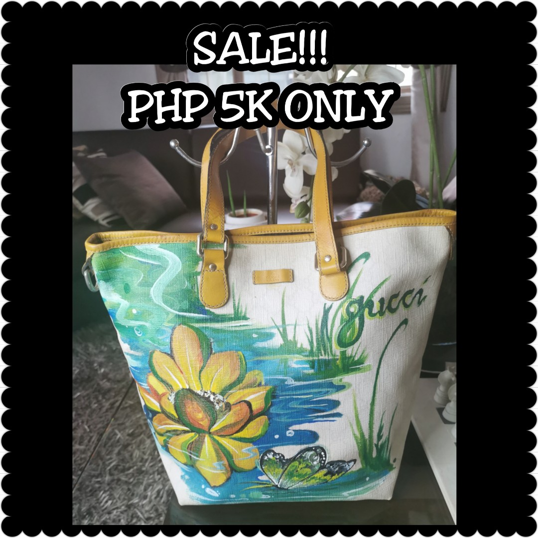 Gucci hand painted bag deals