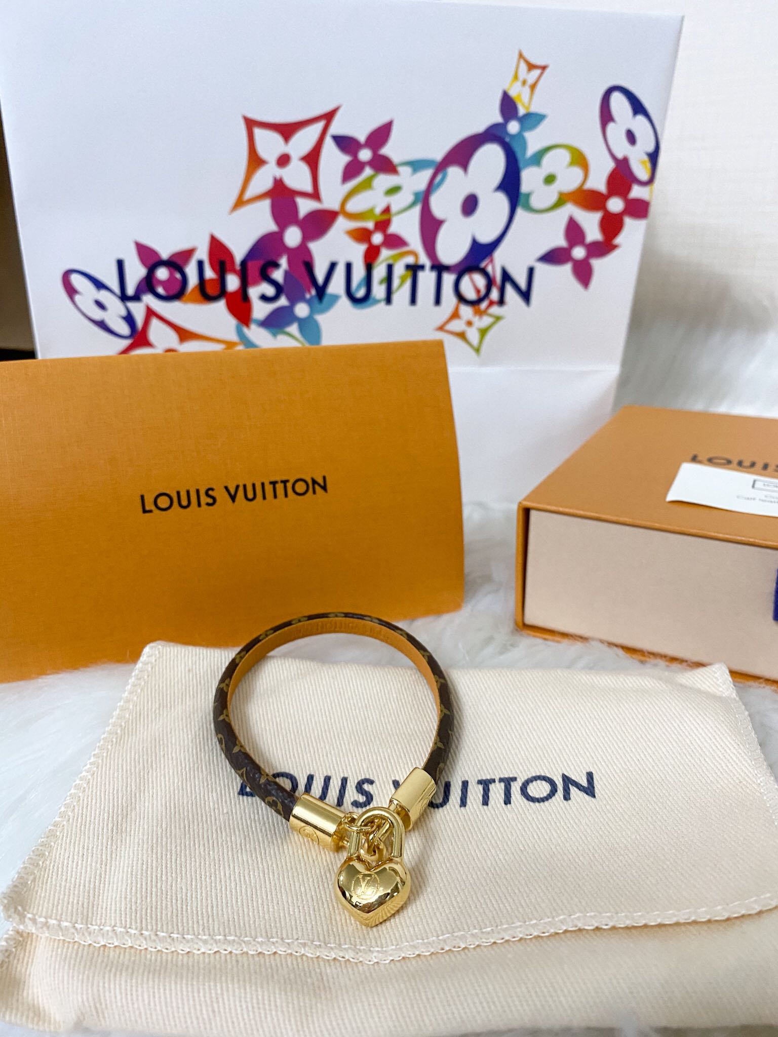 LOUIS VUITTON Monogram Crazy In Lock Bracelet 19 1086997