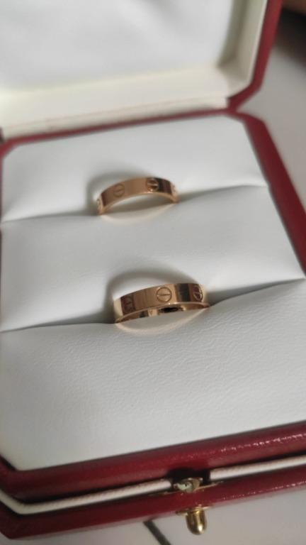 Cartier love online ring slim