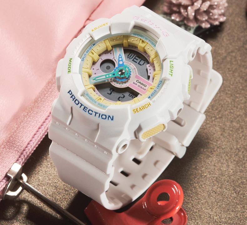 Casio Baby-G Decora Style Analog Digital Sport Watch BA-110TM-7A Ladies  Lady Watch