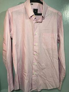 CEO Pink Button Down Long Sleeves