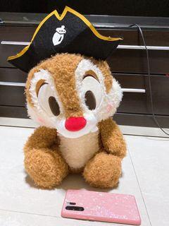 Chip & dale plush toy with pirate hat