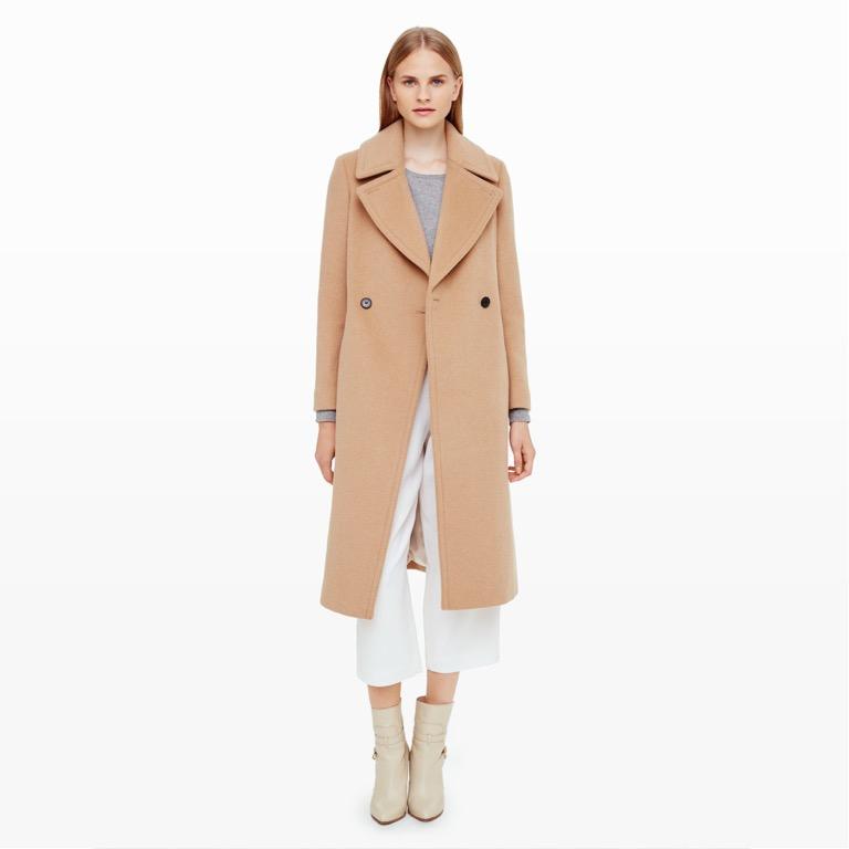 Club monaco camel coat sale