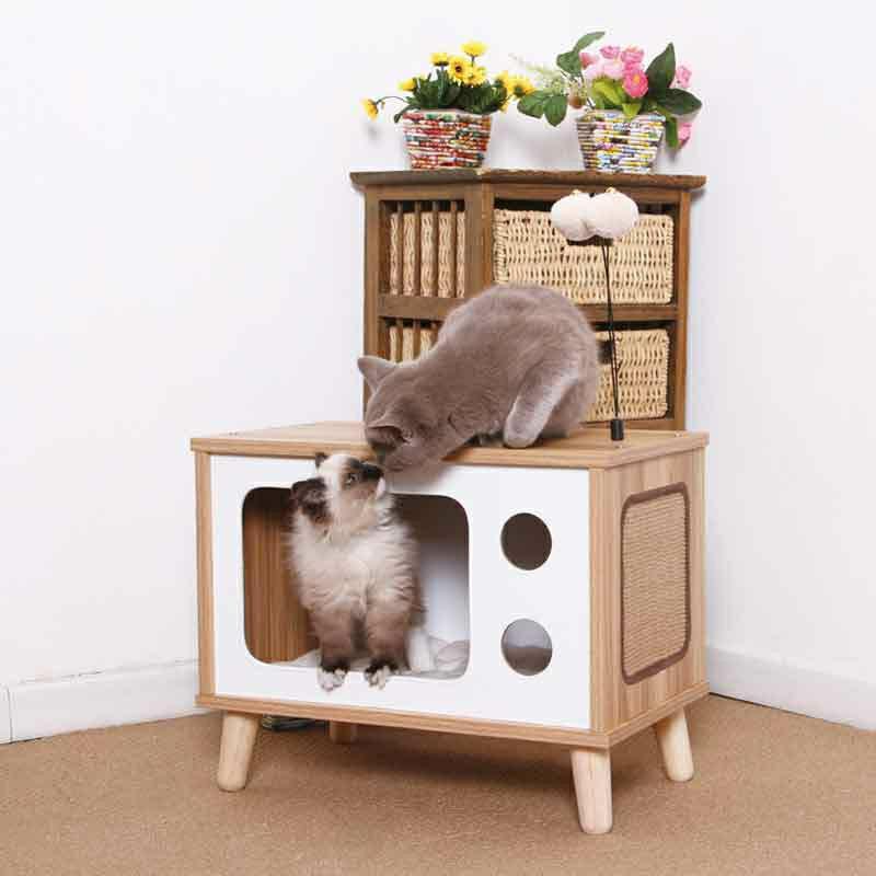 Contemporary Cat Furniture Pet Bedside Table Pet Supplies For Cats Cat Accessories On Carousell