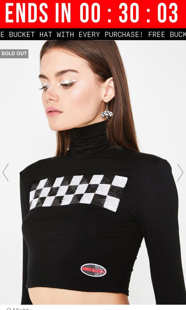 Checkerboard turtleneck sale