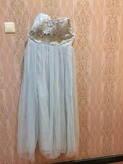 Dress biru muda