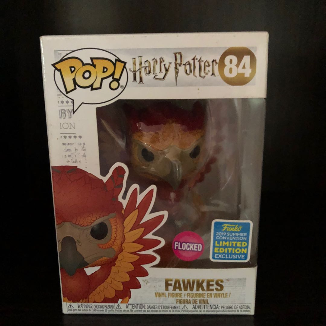 Fawkes flocked funko pop clearance