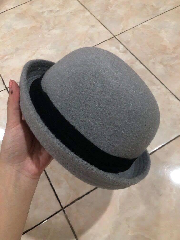 Grey Bowler Hat, Fesyen Wanita 