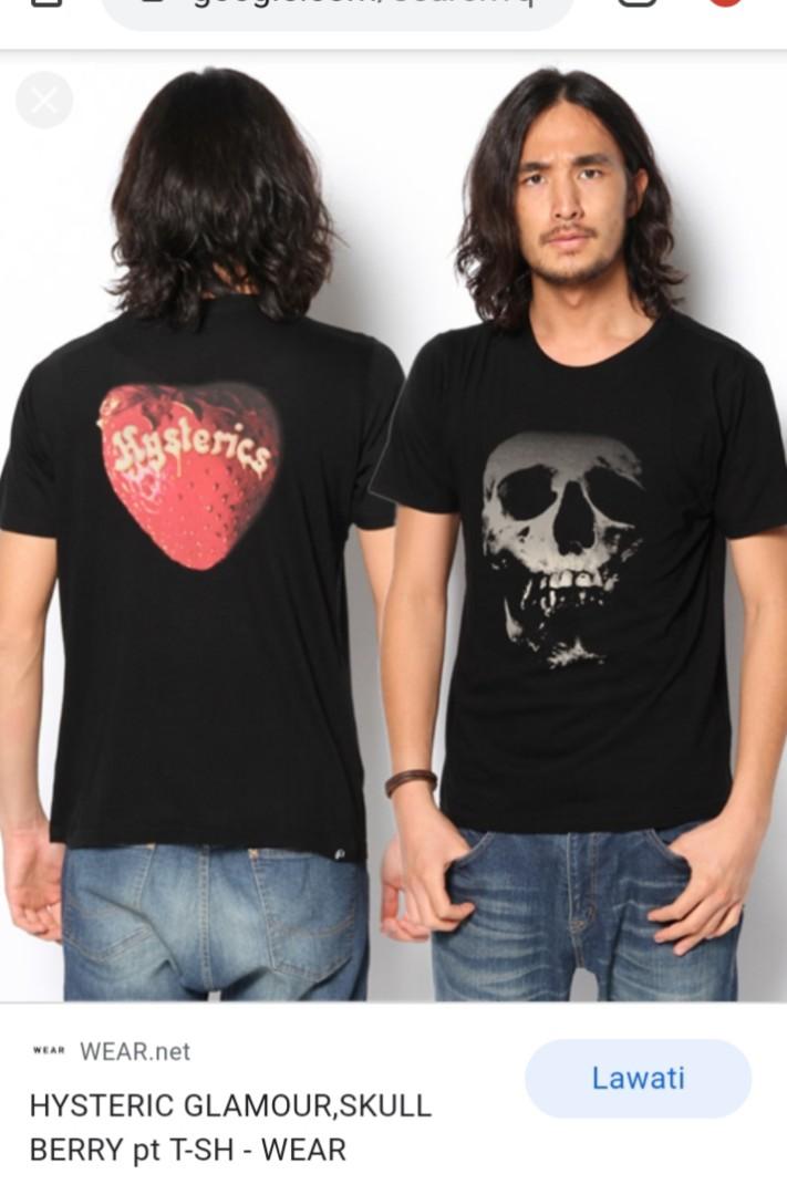 Hysteric glamour skull berry, Men's Fashion, Tops & Sets