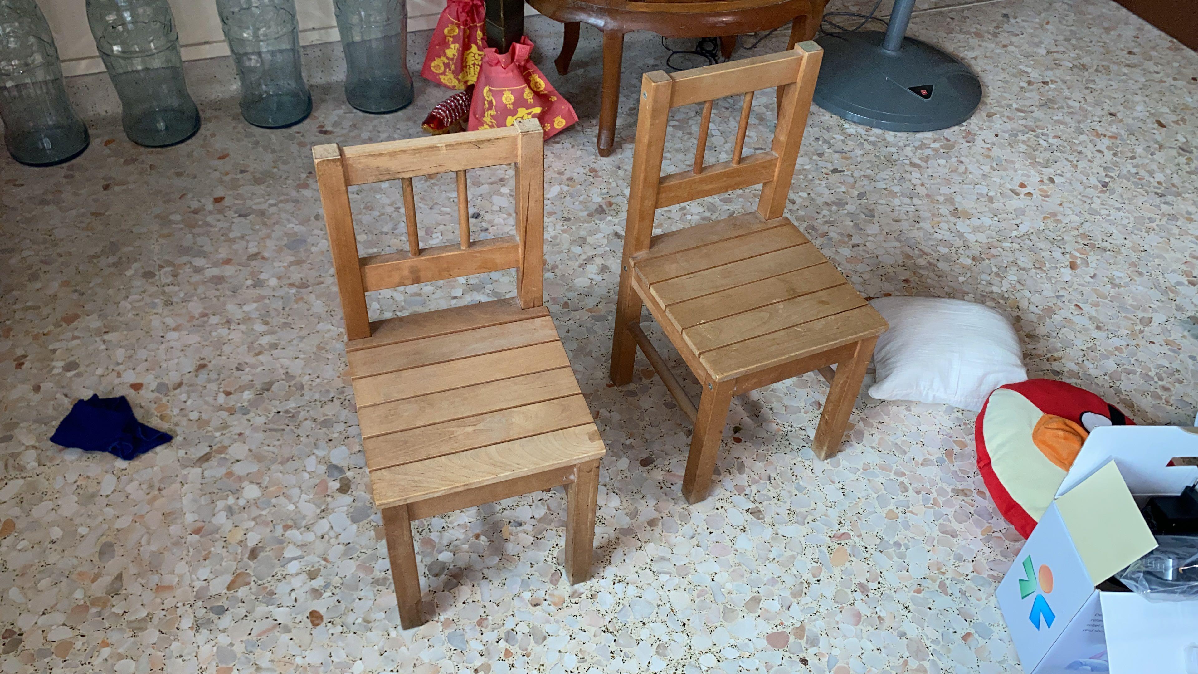 IKEA Wooden Mini Chairs Furniture Home Living Furniture Tables   Ikea Wooden Mini Chairs 1606697560 8689af70 Progressive 