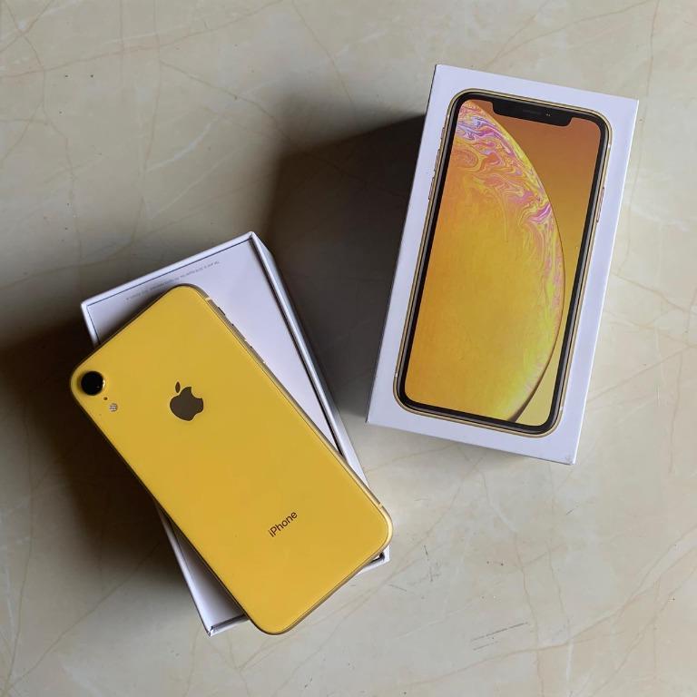 Iphone XR Yellow 64GB, Mulus & Fullset (Ex. Inter)