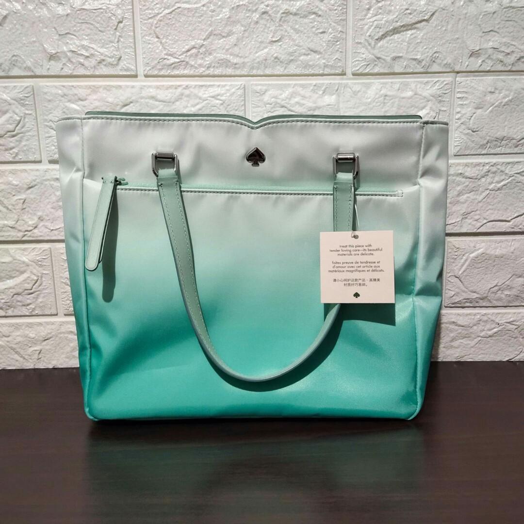ORIGINAL Kate Spade Ombre Jae Degrade Medium Satchel Fiji Green Teal Women s Fashion Bags Wallets Cross body Bags on Carousell