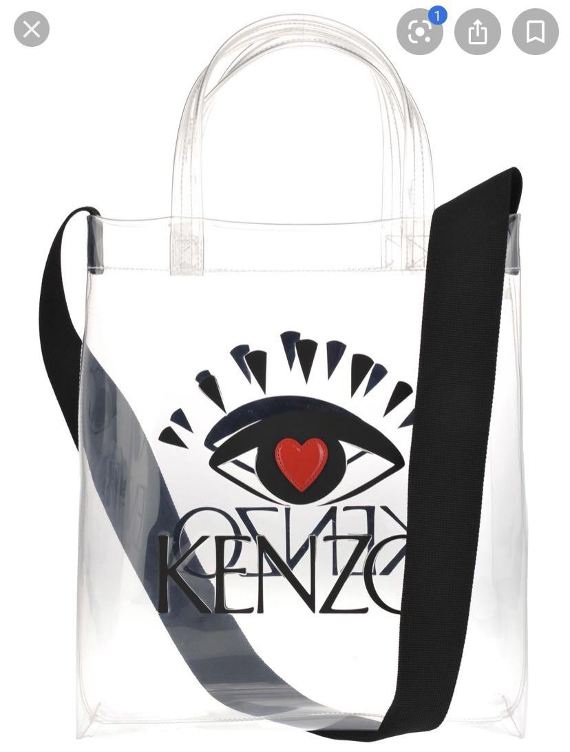 Kenzo Transparent Tote Bag, Luxury 