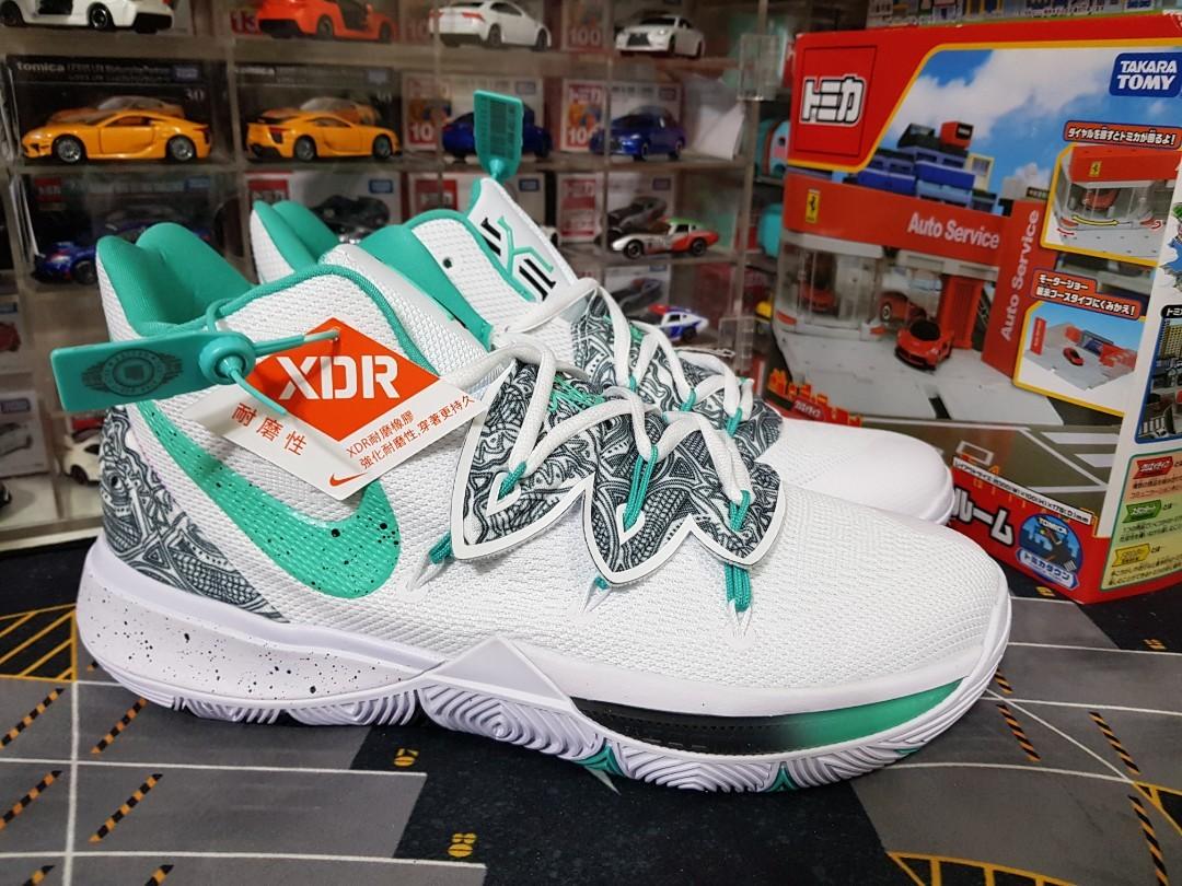 Nike Kyrie 5 Unveiled EP WHITE/GREEN 白薄荷綠黑男鞋籃球鞋US10