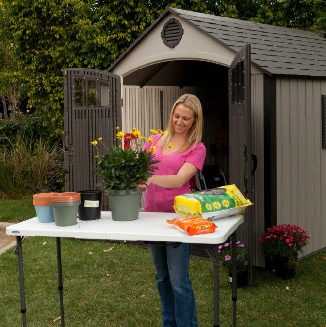 Lifetime 4 FT FoldInHalf Table White, Babies & Kids, Baby Nursery