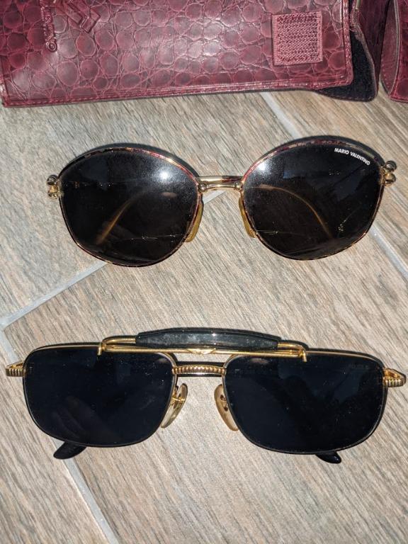 Mario Valentino Sunglasses Shades Vintage Rare Women s Fashion