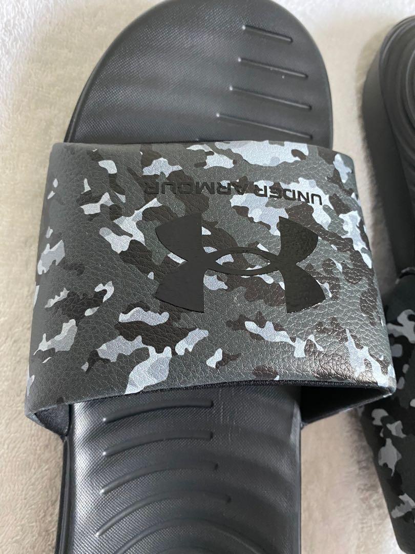 under armor camo slides