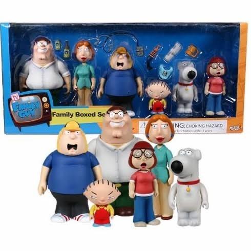 MEZCO FAMILY GUY BOXED SET GRIFFIN FAMILY ACTION FIGURES SET OF SIX