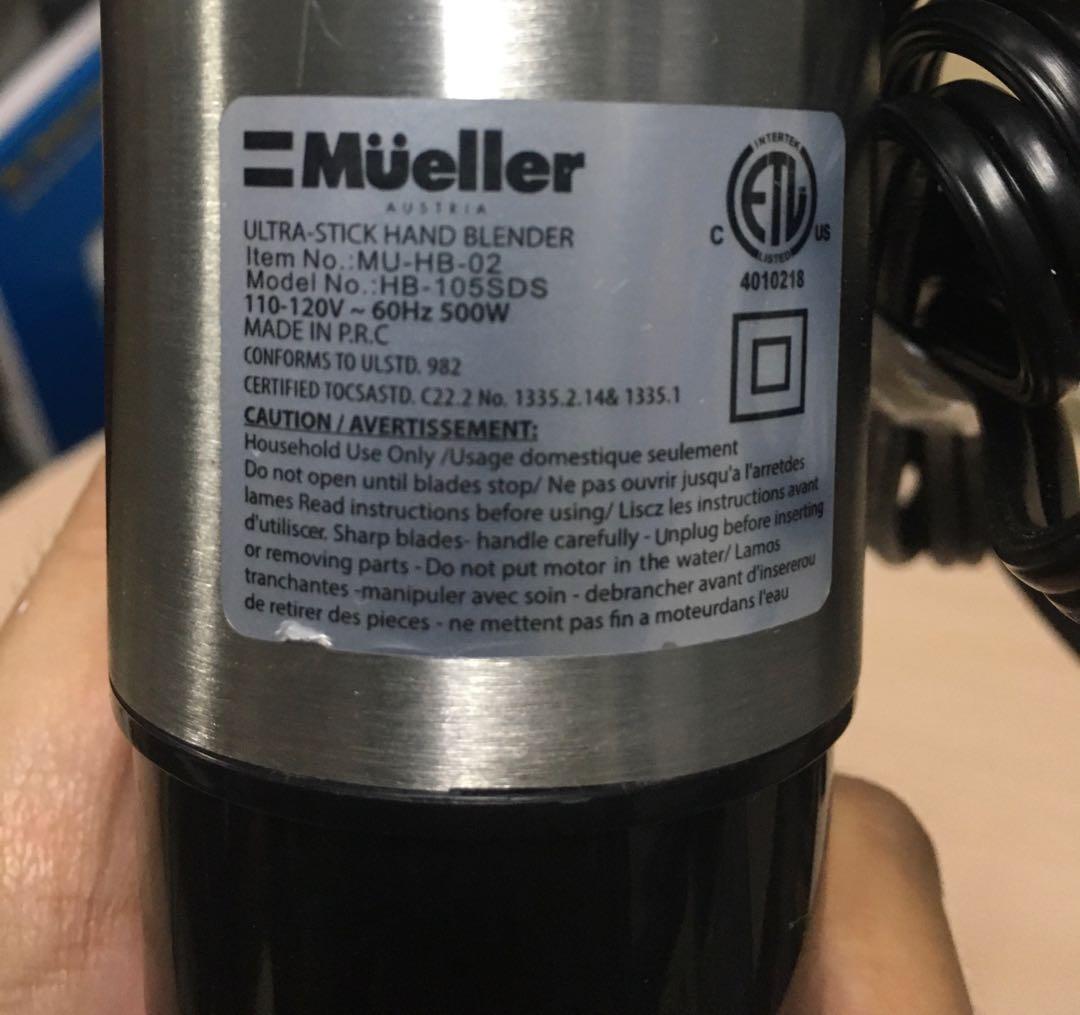 Mueller Austria MU-HB-02 Multi Purpose Ultra Stick Hand Blender