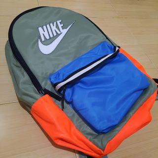 Nike Heritage 2.0 Backpack Tas Olive Blue Orange Color