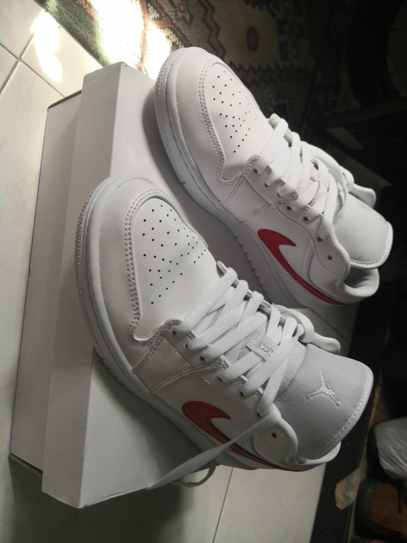 Nike Jordan low / university red, Men's Fashion, Footwear, Sneakers on