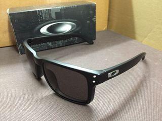 Oakley Holbrook matte black warm grey sunglasses
