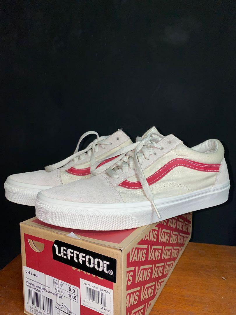 Old Skool Vintage White Rococco Red Men s Fashion Footwear