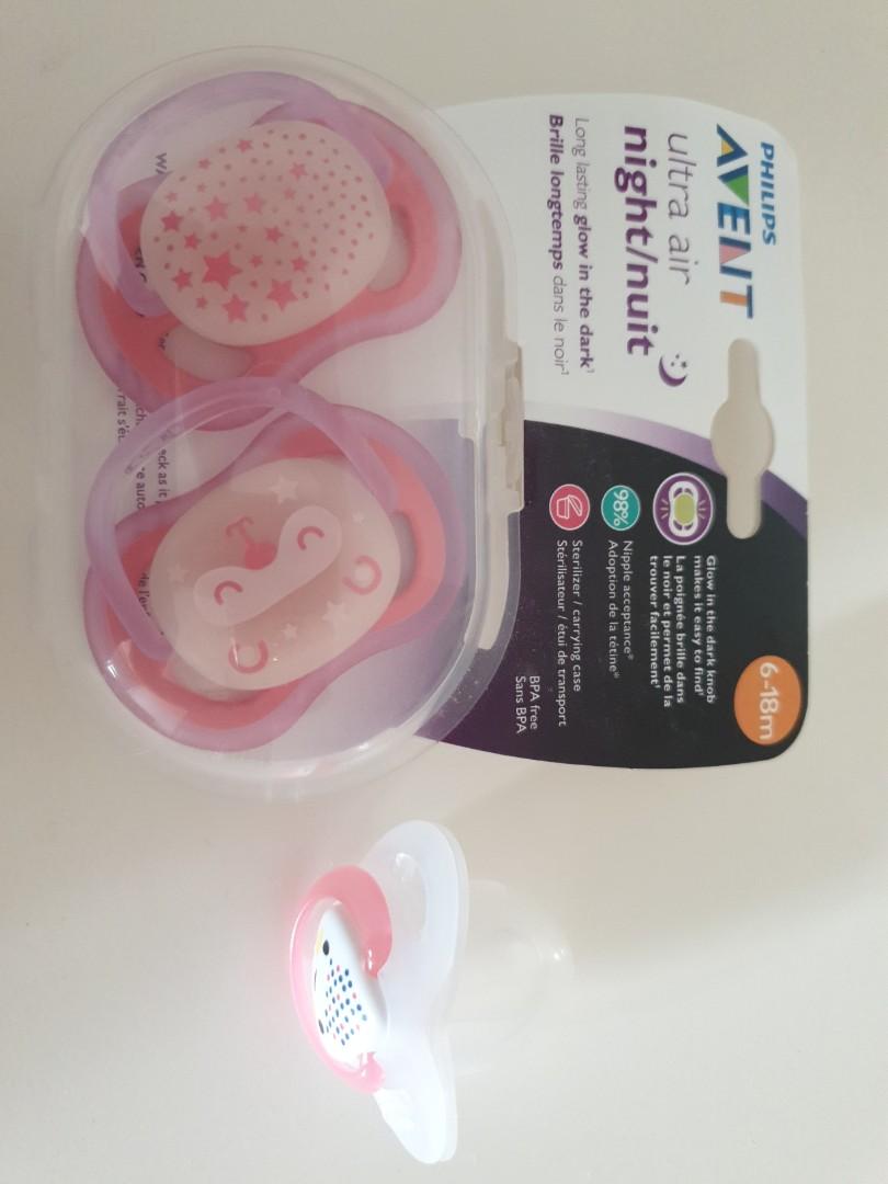 Philips Avent Pacifier (glow in the dark), Babies & Kids, Nursing