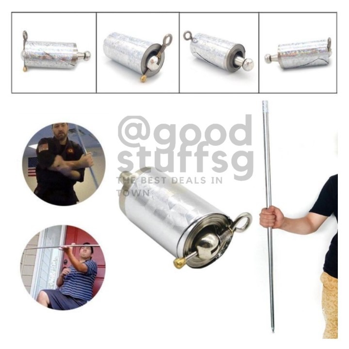 Pocket Staff Portable Martial Arts Metal Staff Self Defense Stick