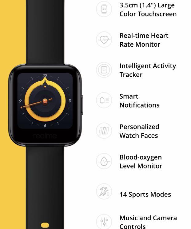 Realme watch rma161 features deals