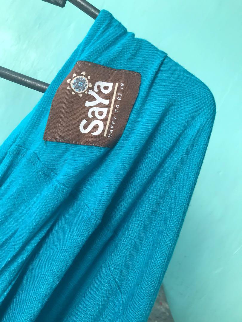 Saya Blue Large Baby Carrier (Category: Carriers & Slings) located in Caloocan City. Submitted by InvestingPinay (Listing ID 1052630772, Image 1). Description: Preloved but seldom used because we were always at home. Selling because we have few more carriers :).