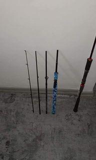 Shakepears Slingshot Engage 4pc spinning travel rod Heavy action.