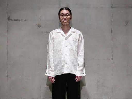 SUNSEA 19SS Linen Gigolo shirt (White), 男裝, 外套及戶外衣服