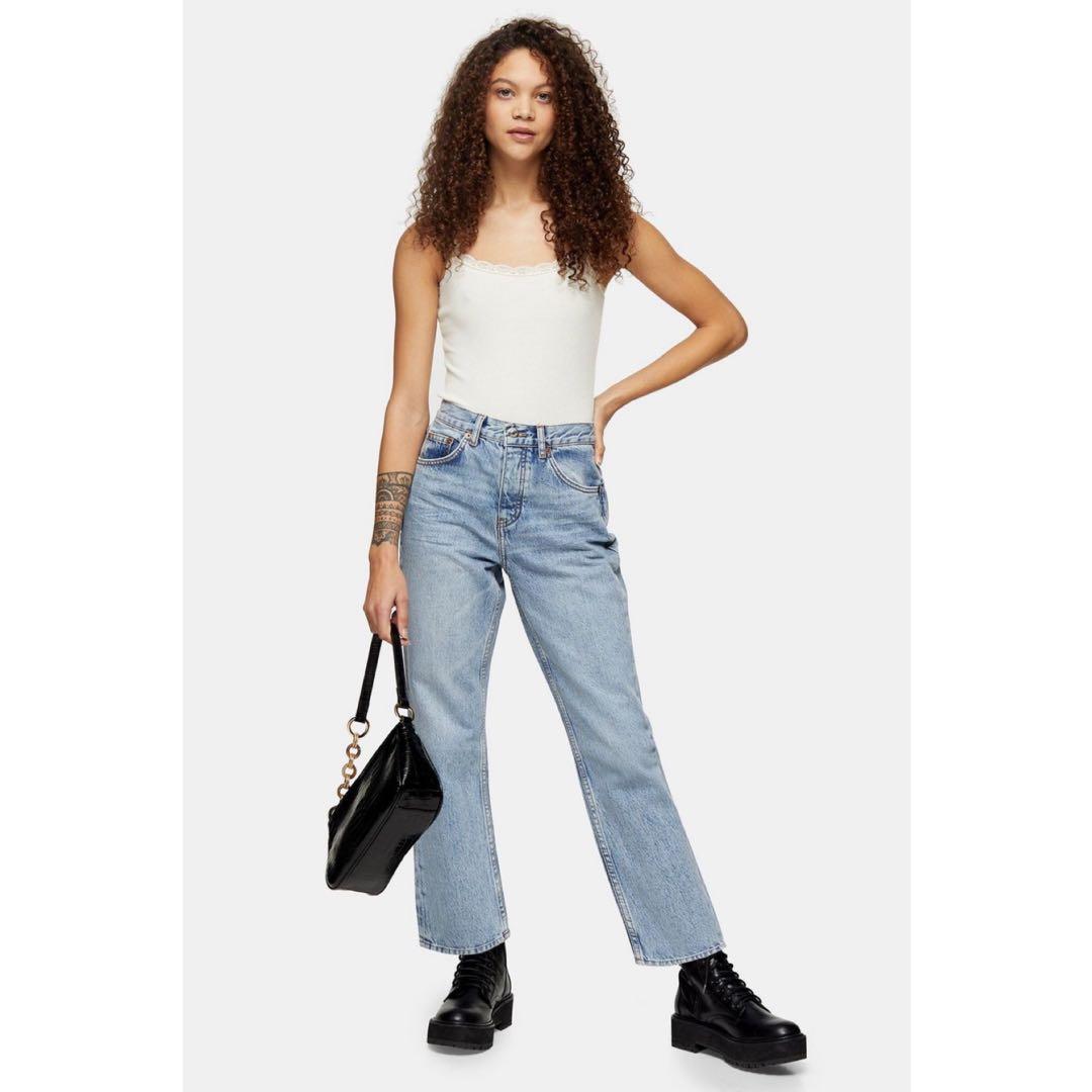 TOPSHOP - Petite Bleach Wash Editor 