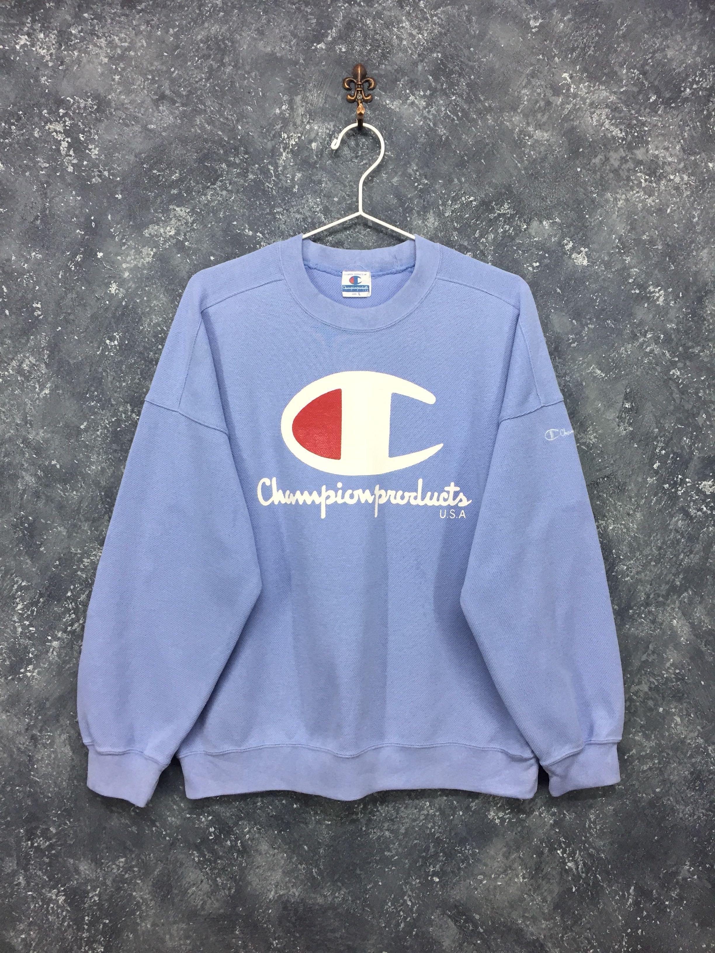 Champion sweater new arrivals big logo usa