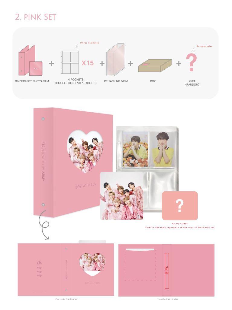 photocard binder bts