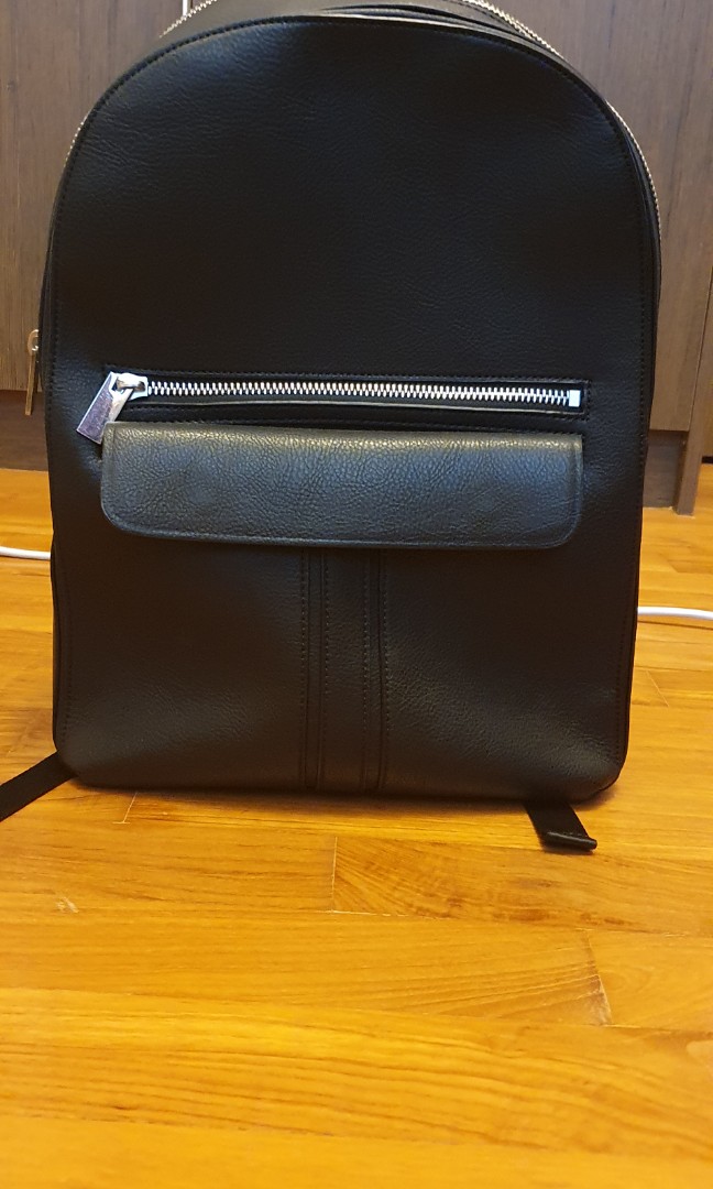 zara black backpack