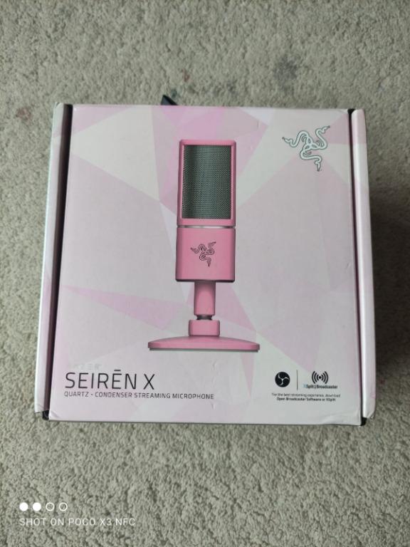 10 10 Razer Seiren X Condenser Streaming Microphone Limited Quartz Pink Edition Audio Headphones Headsets On Carousell